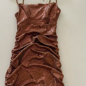 NWT Urban Outfitters Brown Sequin Dress